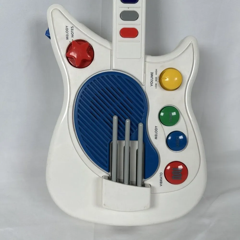 Vtg 90s Kids Music Toy 1993 PLAYSKOOL Little  Strummer Guitar PS-650 Working